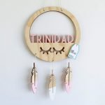Nombre atrapasueños plumas Rosado