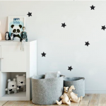 Stickers Pared Estrellas Negras