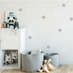 Stickers Pared Estrellas Plateadas