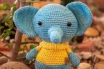 Elefante Tejido Calipso-Amarillo - Imagen 3